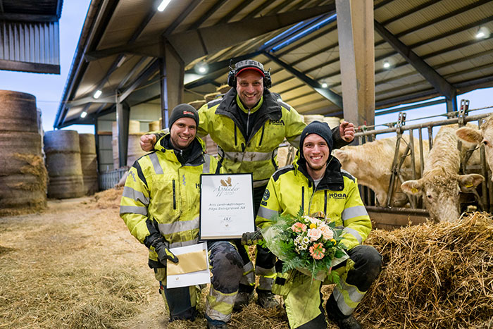 Höga Entreprenads ägare som vinnare av priset Årets Lantbruksföretag 2020