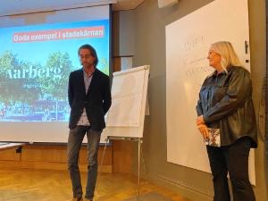 Per Hernqvist och Elisabeth Welzenbach diskuterar framgångsfaktorer för Varbergs Optik