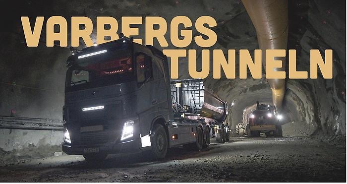 Mantums lastbil i Varbergstunneln